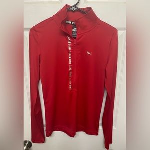 VS Pink Ohio State half zip shirt